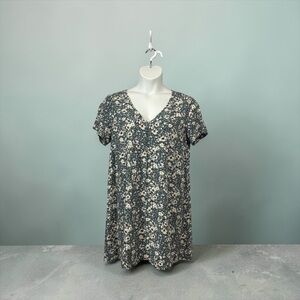 NEW, Reitmans Signature, Floral Dress, Viscose V-Neck Flowy Summer Boho, XL